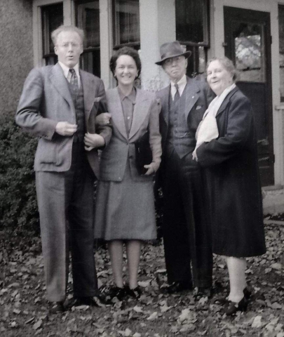 Robert & Eleanor Fox with James & Nellie Parker