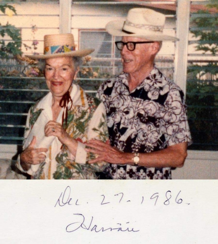 Robert and Eleanor Fox in Hawaii