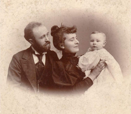 James and Nellie Parker with Hugh